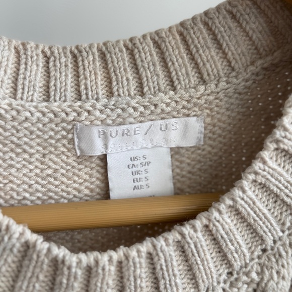 Pure Collection Cotton Blend Sweater Vest Small - Picture 2 of 6